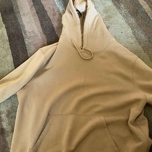 DIVIDES Fleece-lined Tan Hoodie